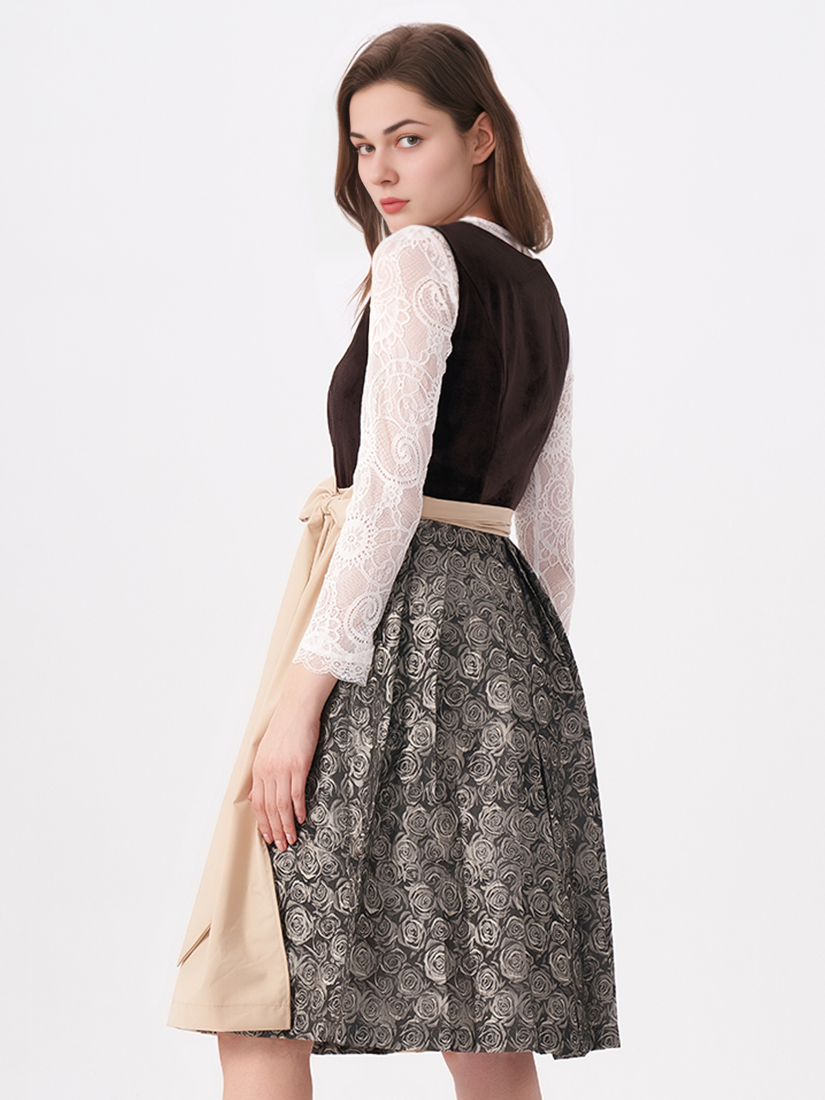 Hochwertiges Dirndl in Braun