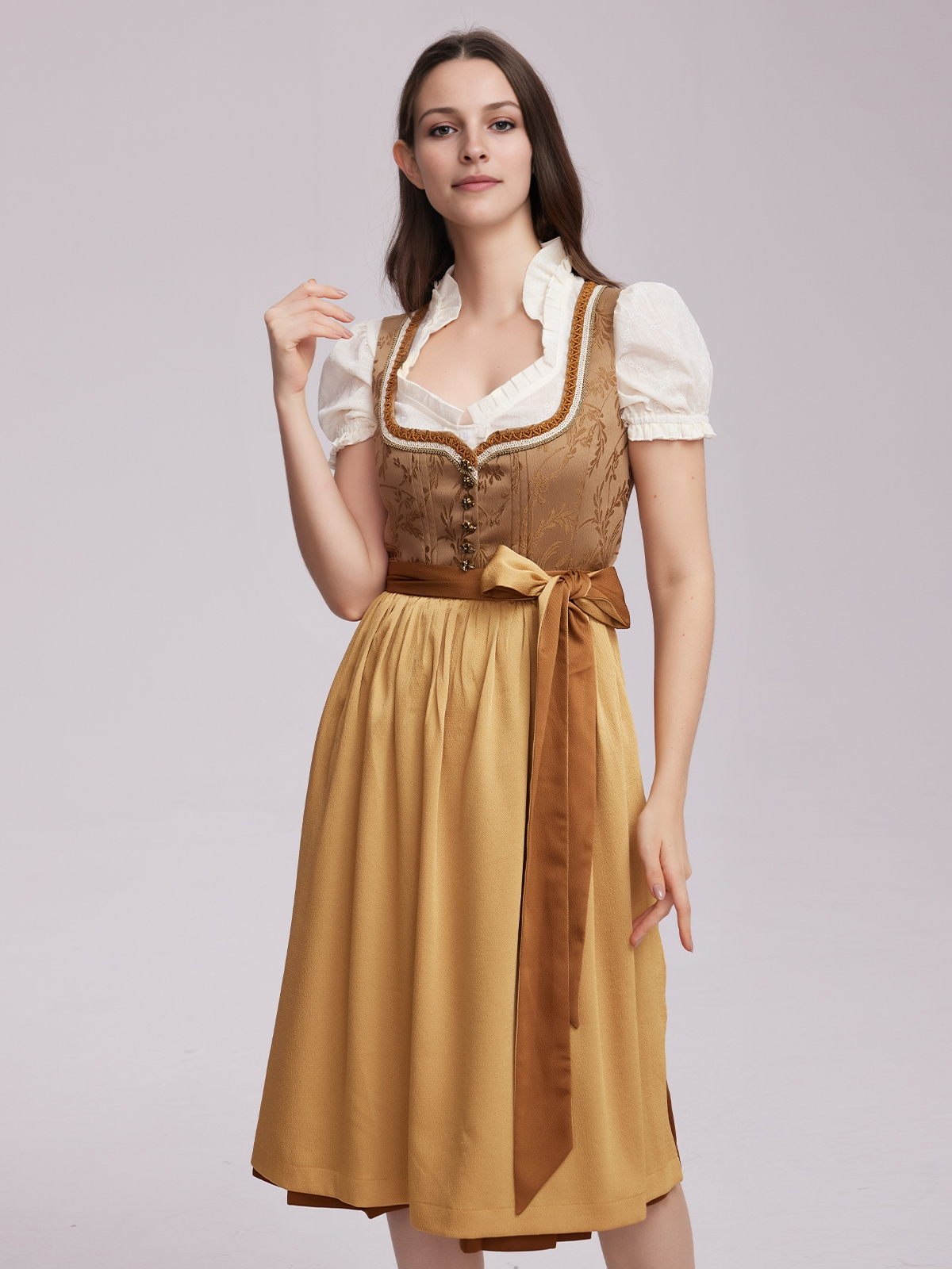 Dirndl in Gelb – Eleganz und Tradition vereint